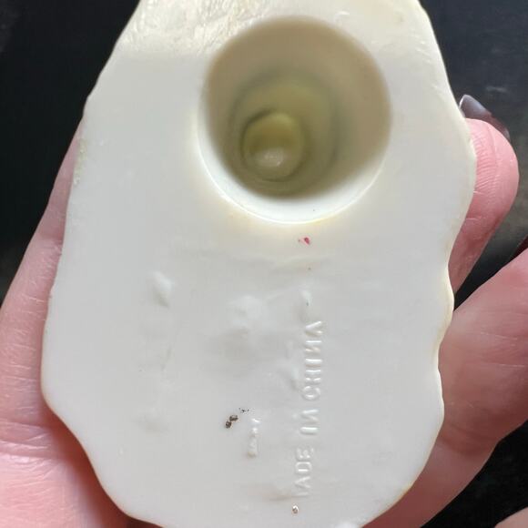 Lot of 2 Vintage Ornaments: Boy Ice Skating and Christmas mouse skiing Plastic - Picture 7 of 8